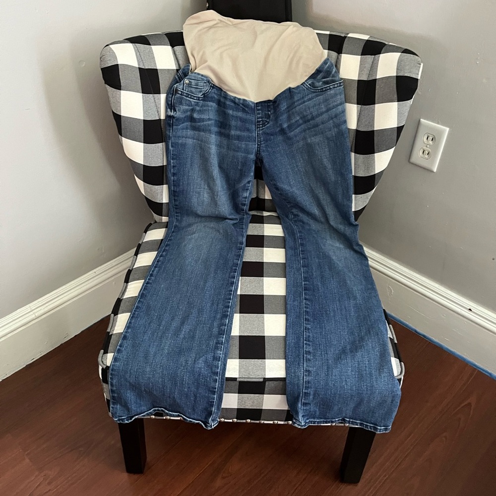 Indigo Blue size large maternity jeans